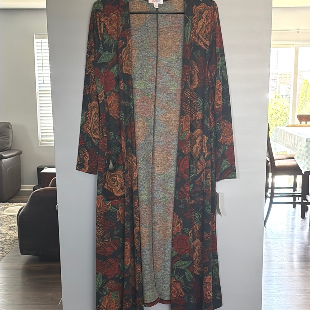 Floral Long Kimono Cardigan